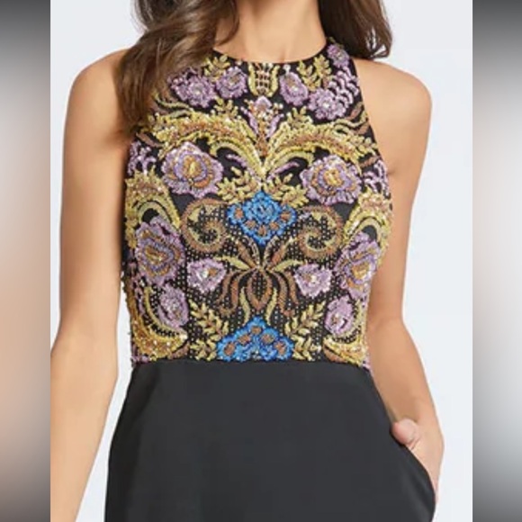 MAC DUGGAL SZ 2 beaded mini dress nwt PROM FORMAL EVENING GOWN - Picture 3 of 4